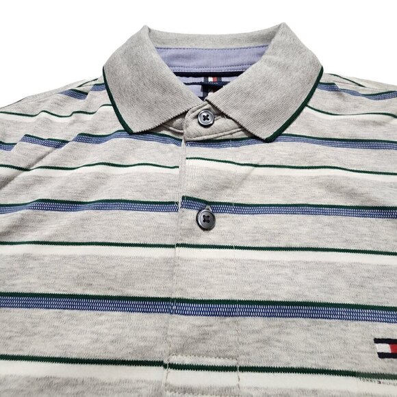 Tommy‎ Hilfiger Men's Polo Shirt Short-Sleeve THLUXE Striped Slim Fit XS - Picture 8 of 13